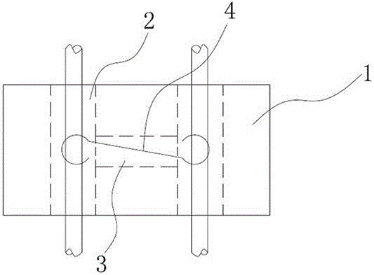 Wire passing brick