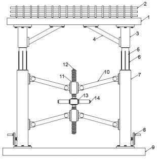 Post-cast strip supporting structure used for civil house building