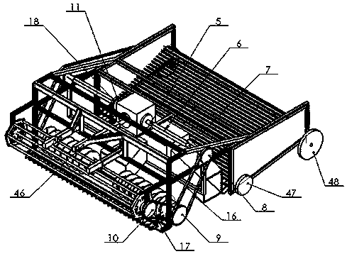 Traction-type Panax notoginseng harvester