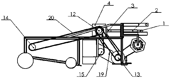 Traction-type Panax notoginseng harvester