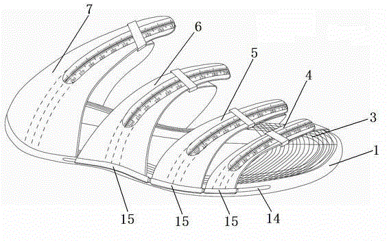 Shoe try-on sensing measuring instrument and measuring method thereof