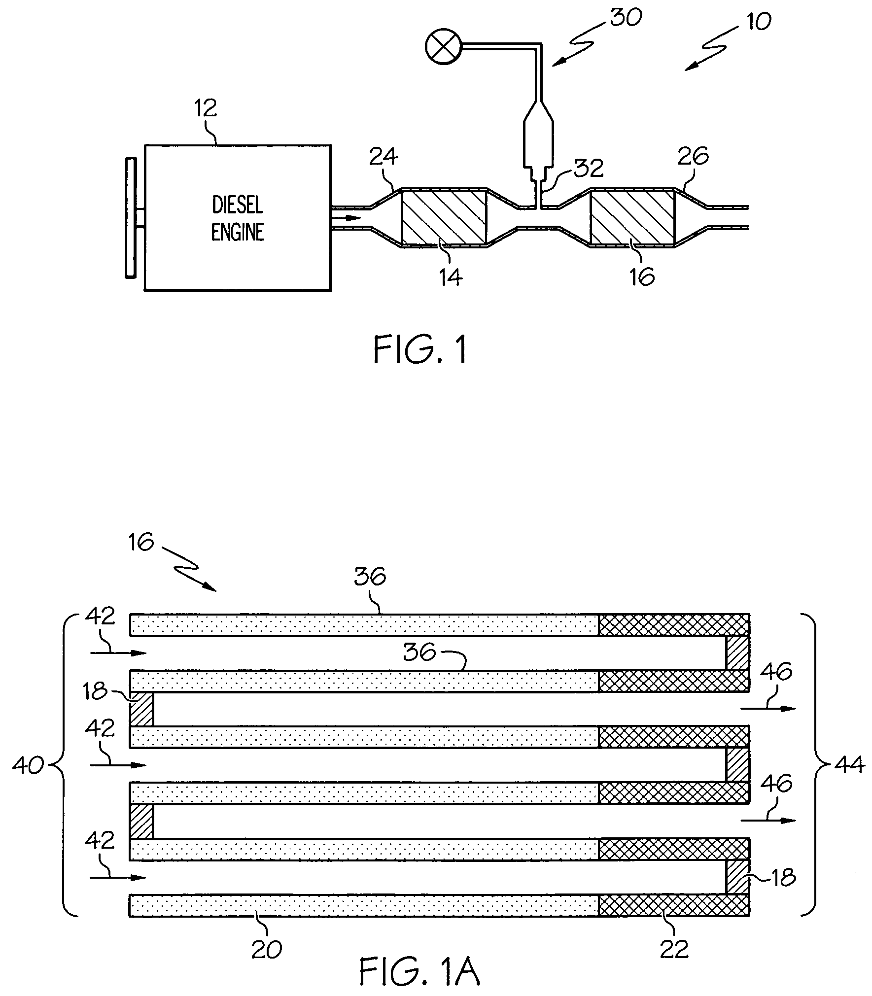 Compact diesel engine exhaust treatment system