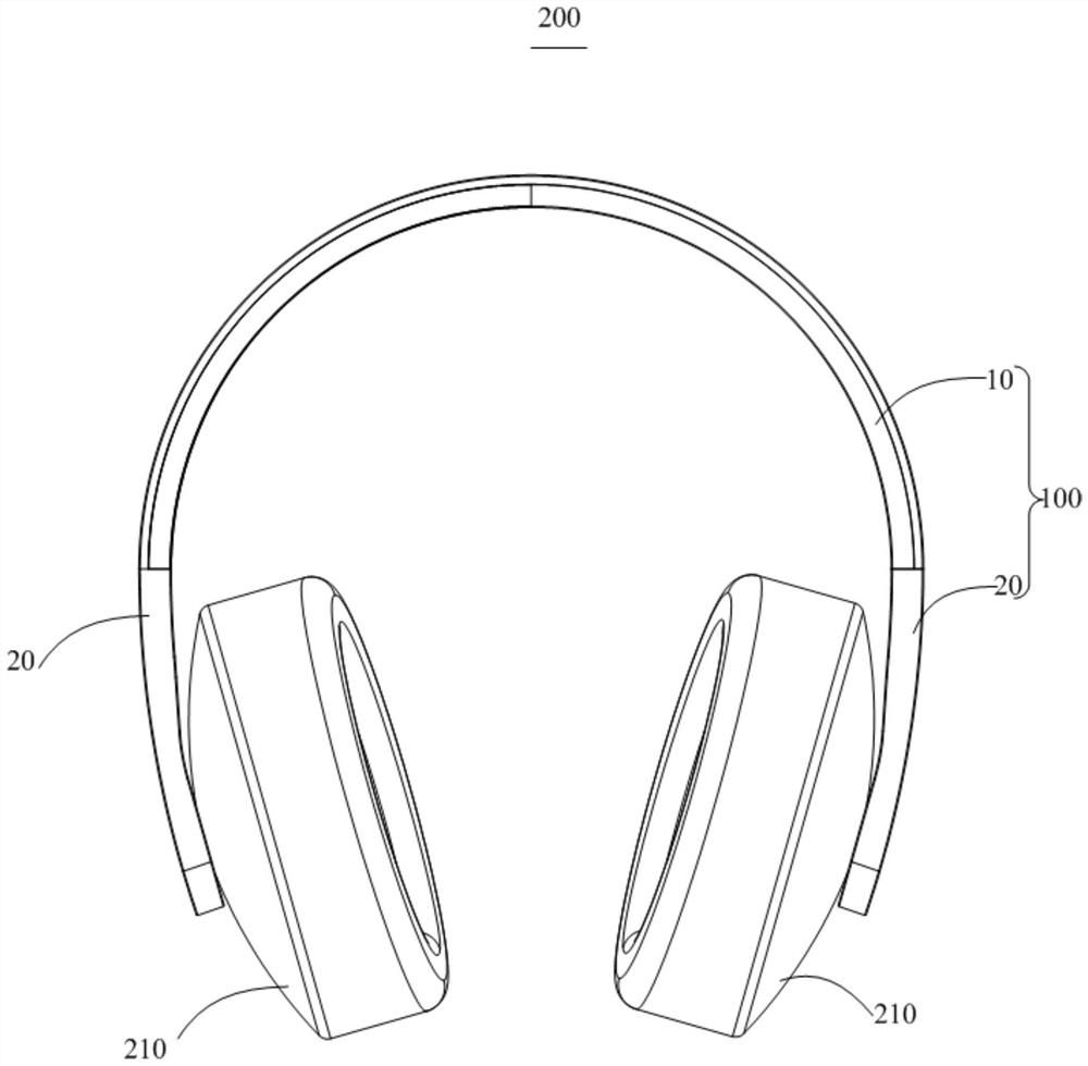 Head-mounted structure and headphone