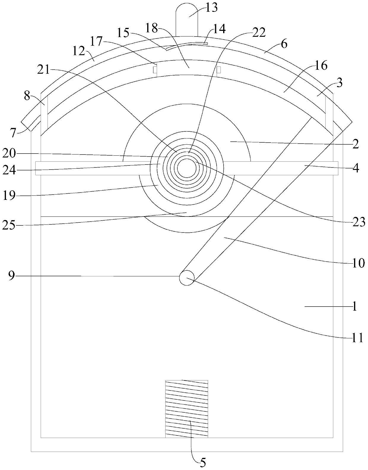 Vehicle-mounted alarm lamp easy to store