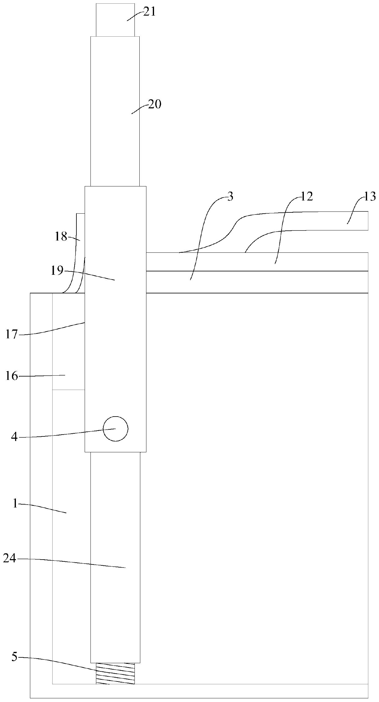 Vehicle-mounted alarm lamp easy to store