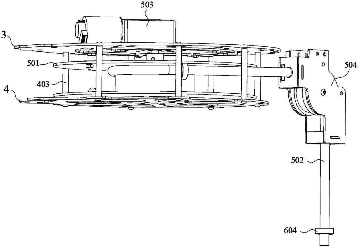 Apparatus for collecting water and sampling on multiple points as well as unmanned aerial vehicle sampling system and sampling method