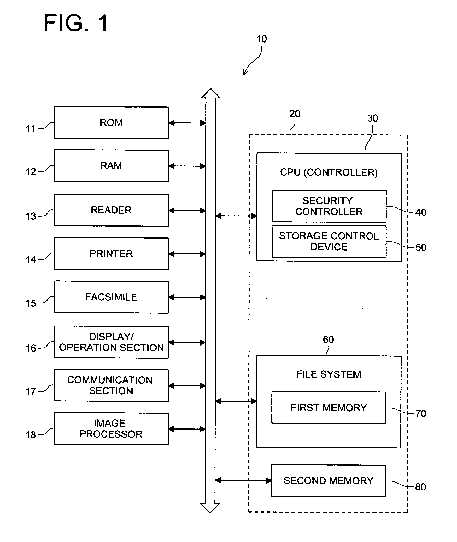 Access log storage system and digital multi-function apparatus