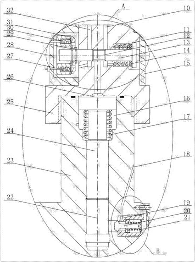 Combined piezoelectric and booster electromagnetic gas injection device