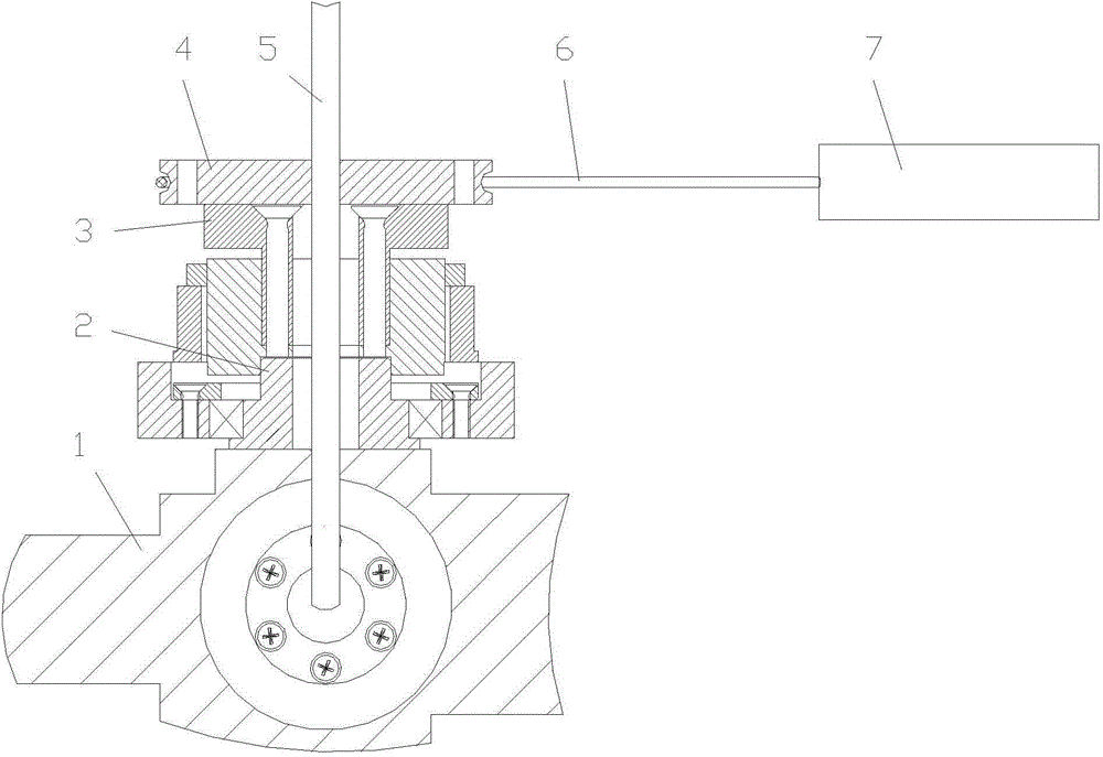 Torque measuring device for leading wire of strong-line-force small-load stabilized platform