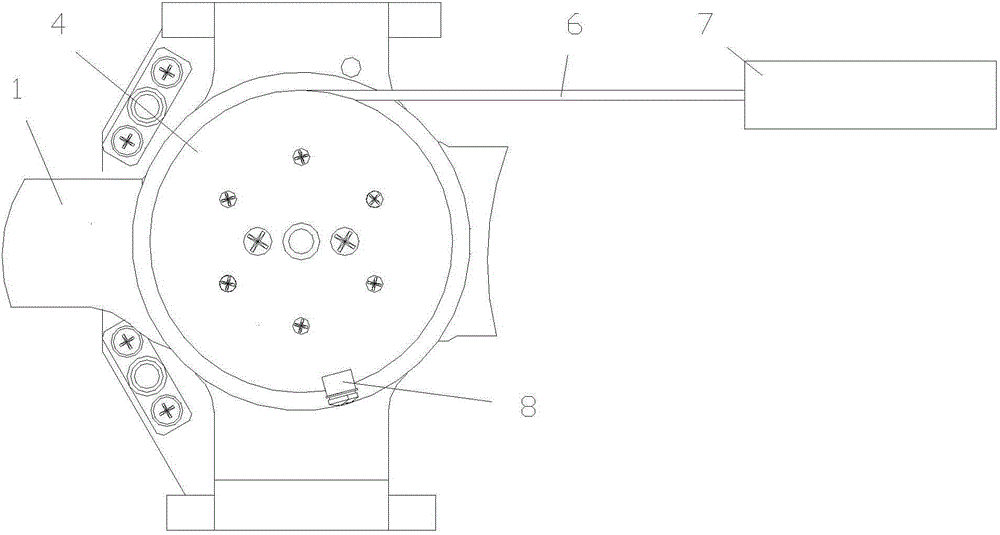 Torque measuring device for leading wire of strong-line-force small-load stabilized platform