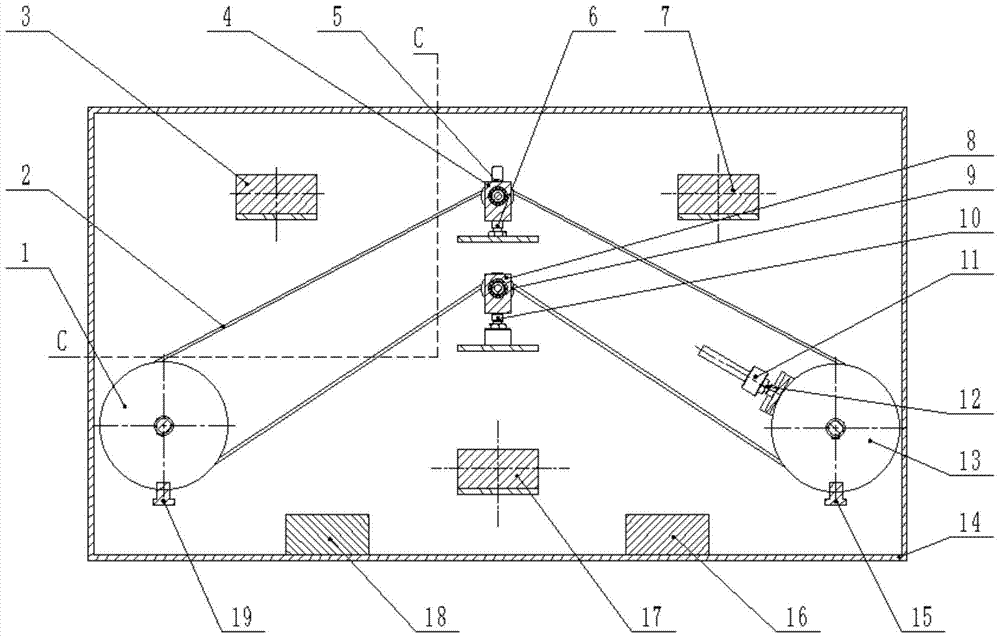 Belt transmission characteristic parameter teaching model demonstrator