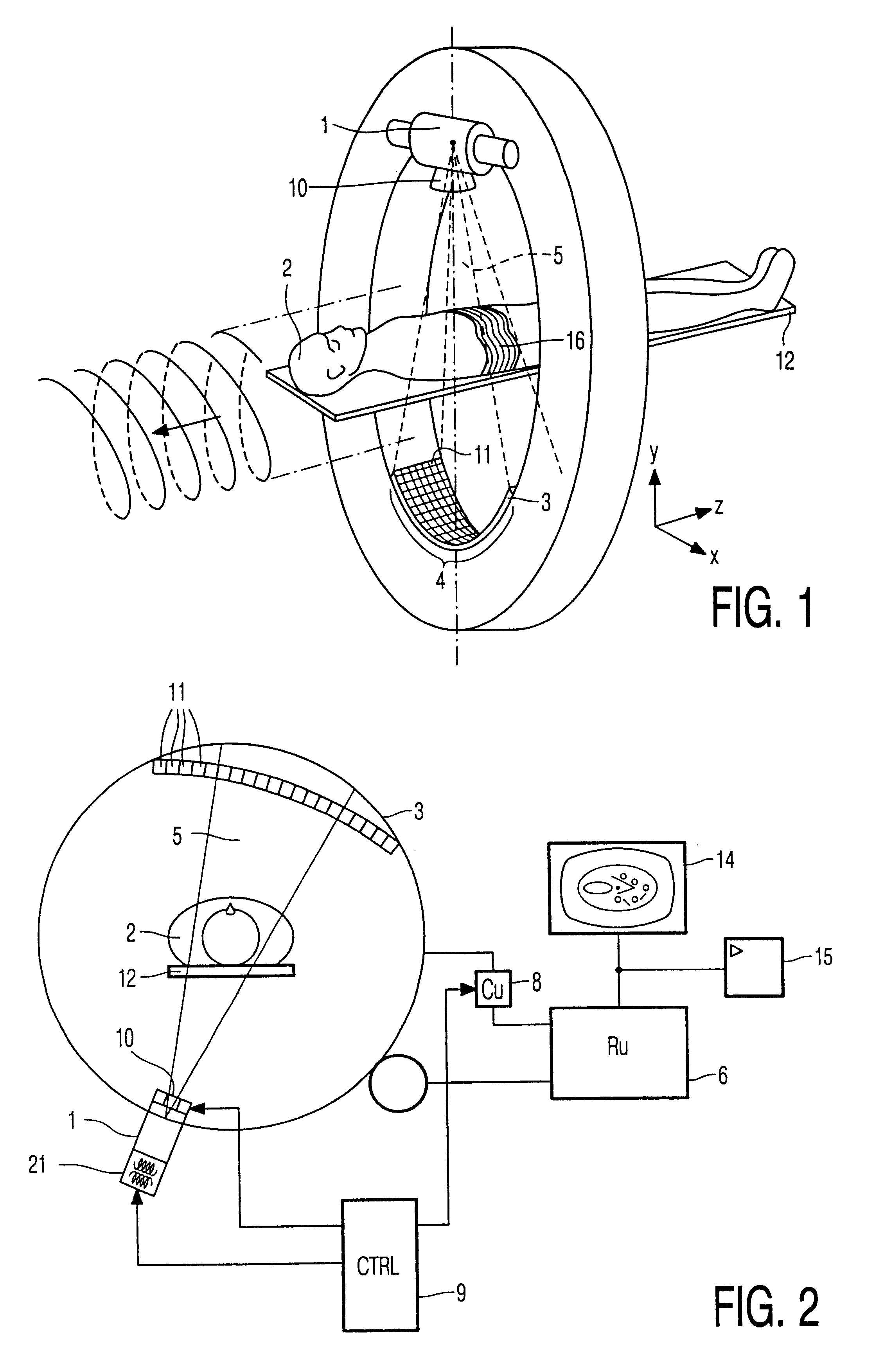 Computer tomography device