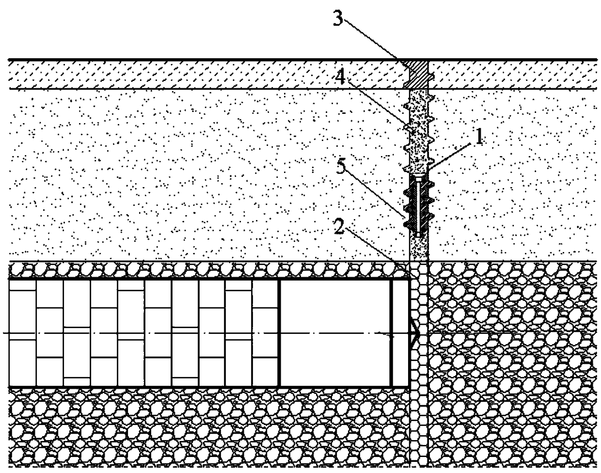 Hole sealing method for geological exploration borehole of shield tunnel