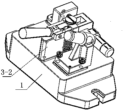 A small cutting and punching mechanism specially used for shaft parts