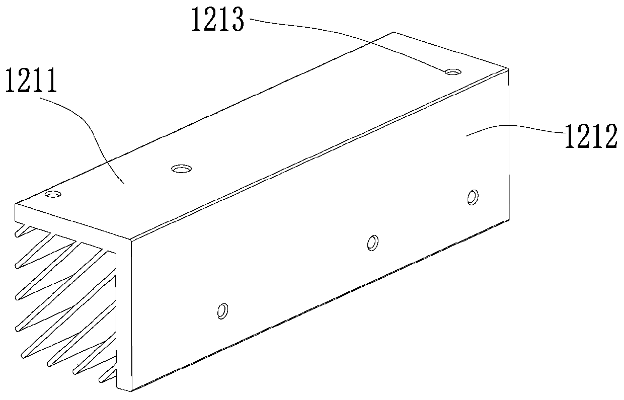 Structure of single-tube IGBT module frequency converter