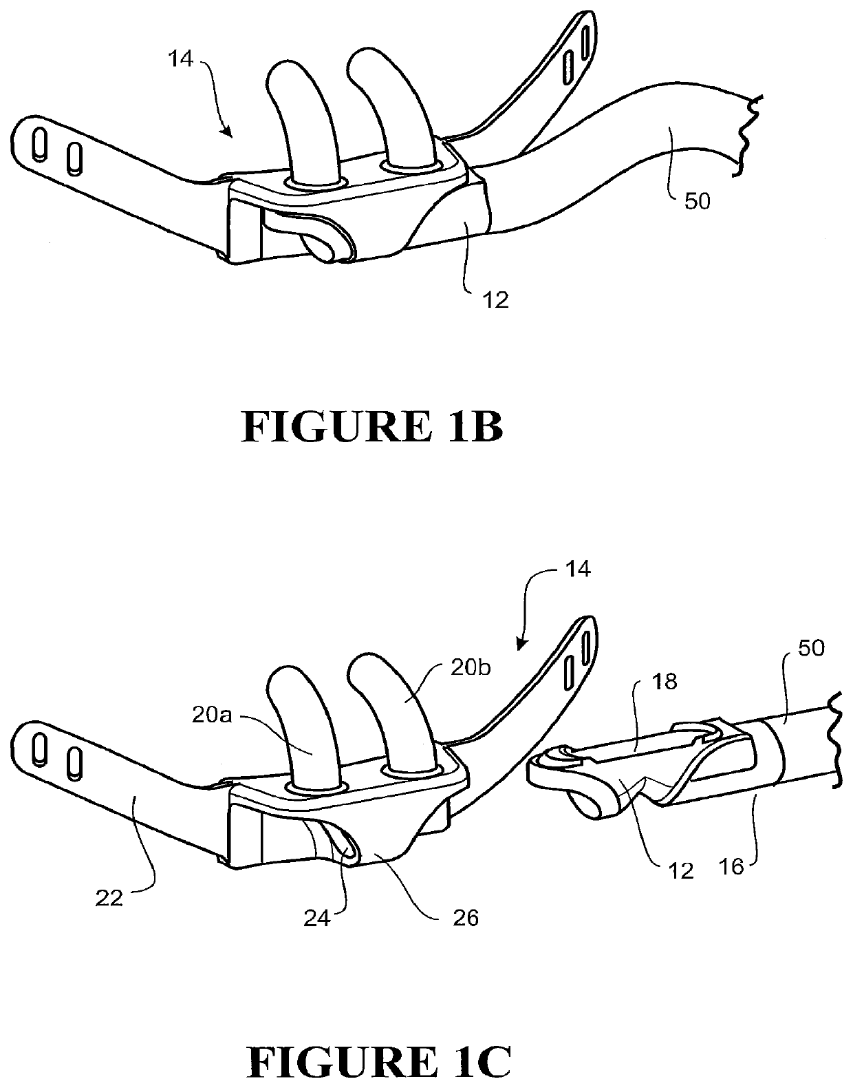 Nasal cannula assemblies and related parts