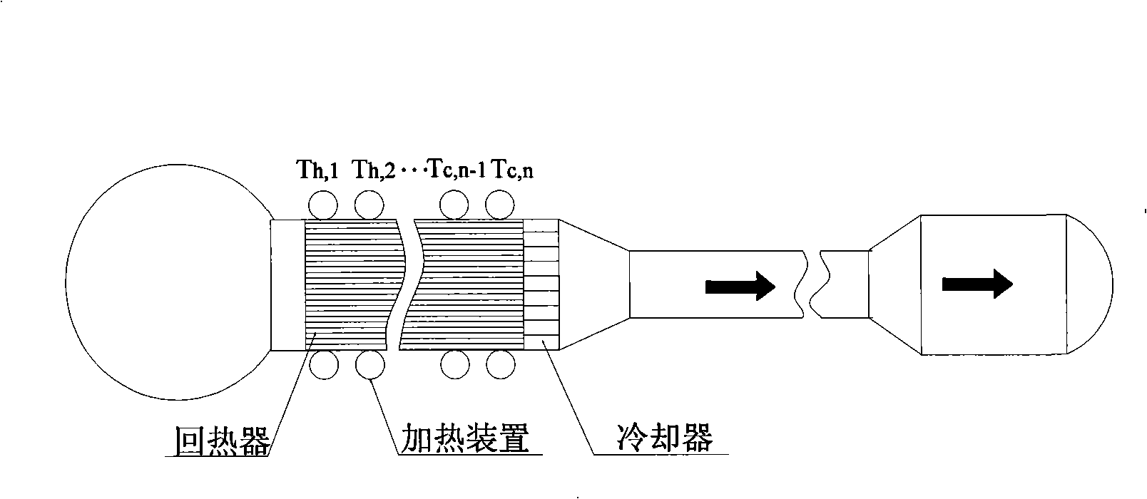 Heat phonomotor capable of utilizing multi-temperature position heat power supply drive