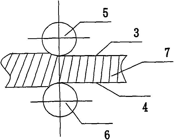 Method for machining hot-dipped galvanized steel sheet having two faces with different types of spangles