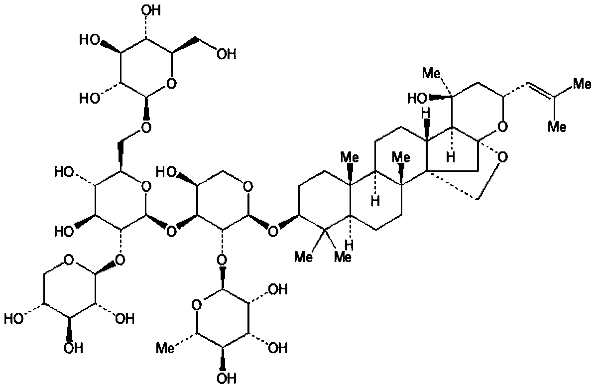 A kind of preparation method of jujube seed saponin A reference substance