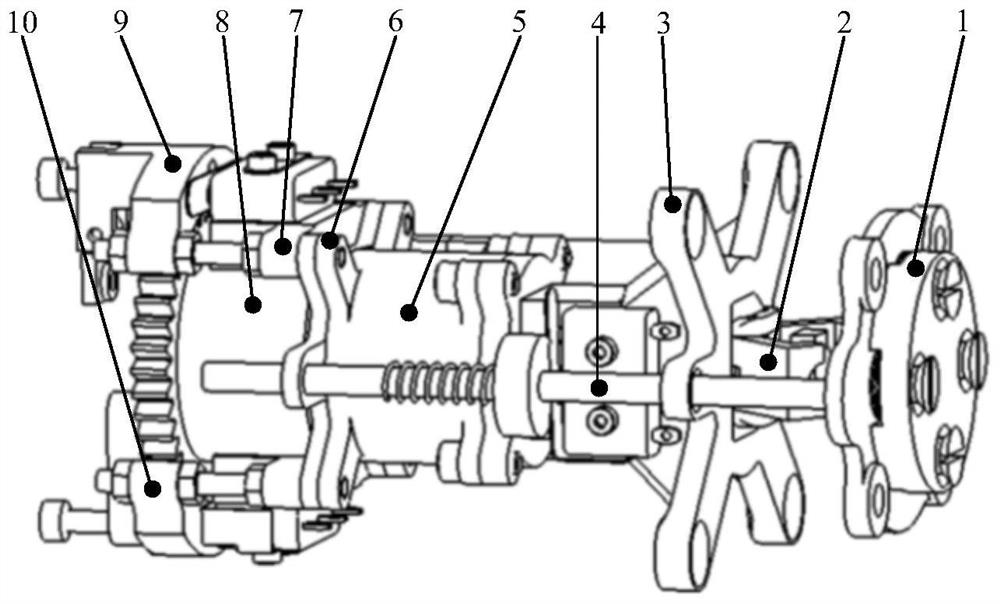 Light and simplified butt joint locking and releasing device and working method thereof