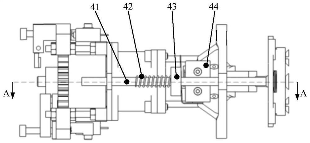 Light and simplified butt joint locking and releasing device and working method thereof