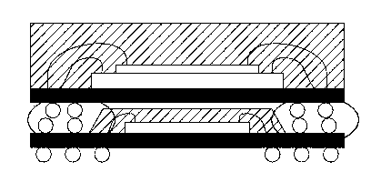 Packaging-after etching three-dimensional system-on-chip upright stacking packaging structure and technology method