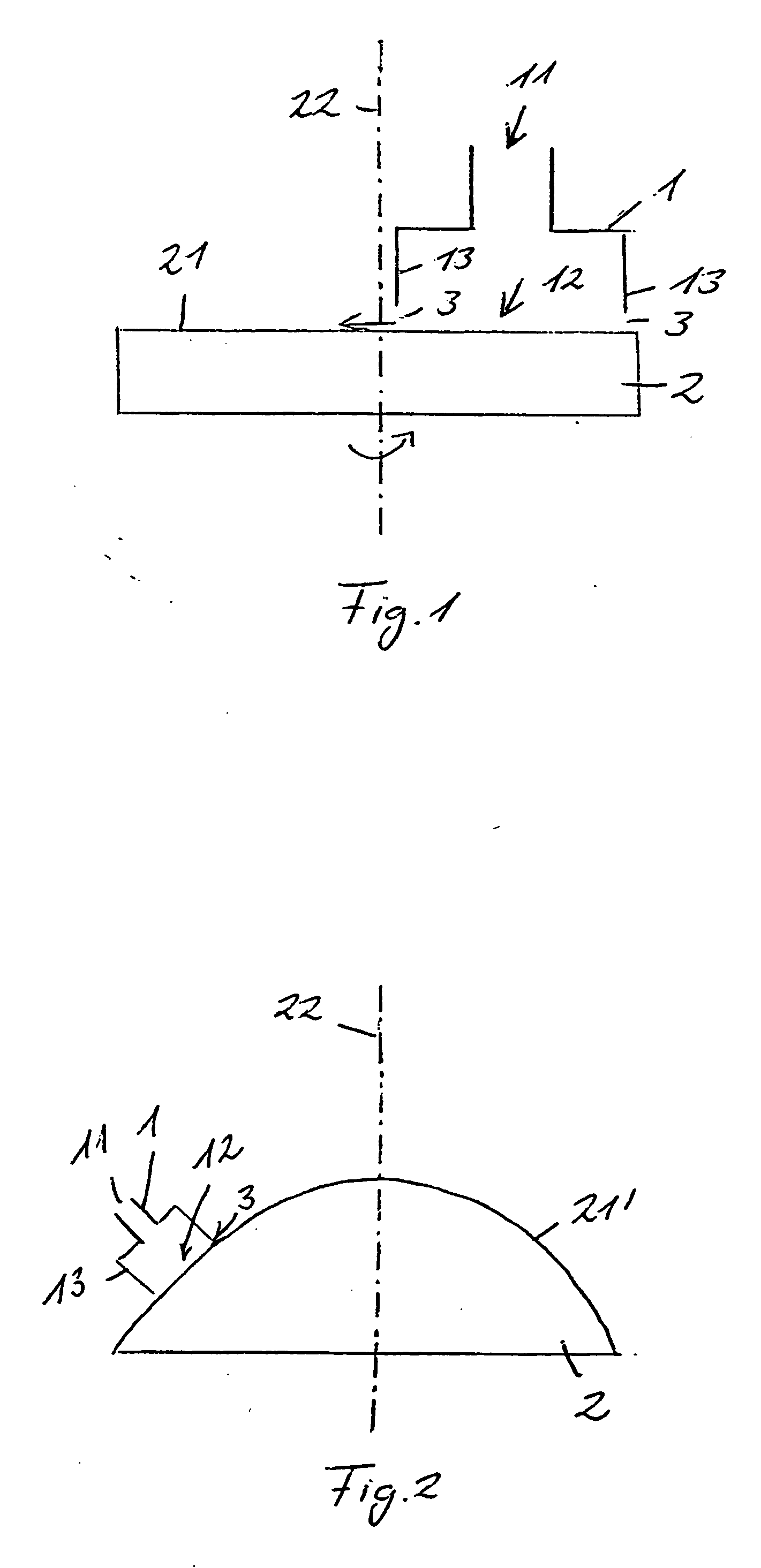 Device for the abrasive machining of surfaces of elements and in particular optical elements or workpieces