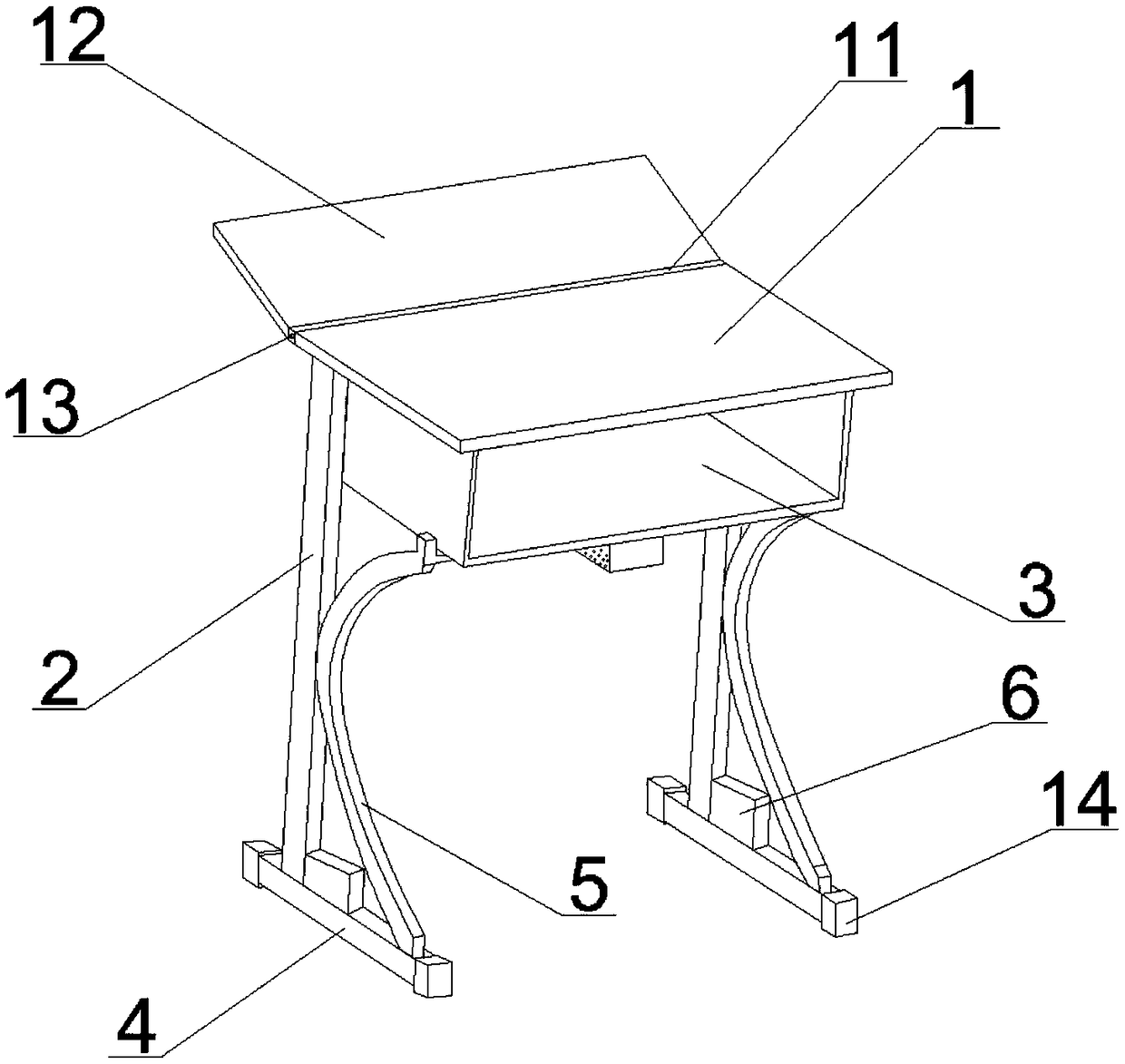 Novel student desk