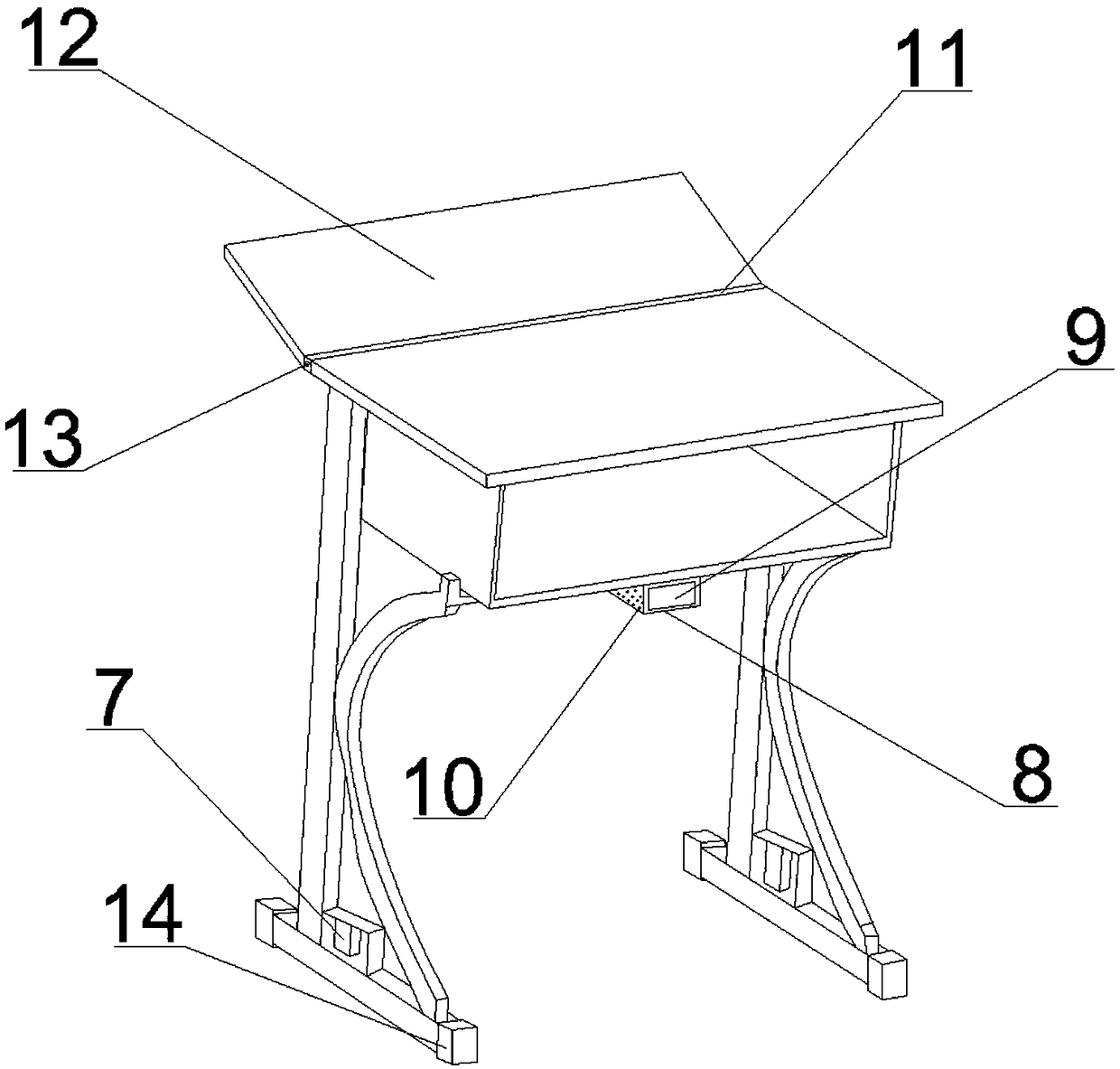 Novel student desk