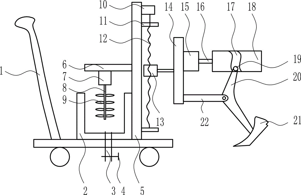 Agricultural efficient soil turning device