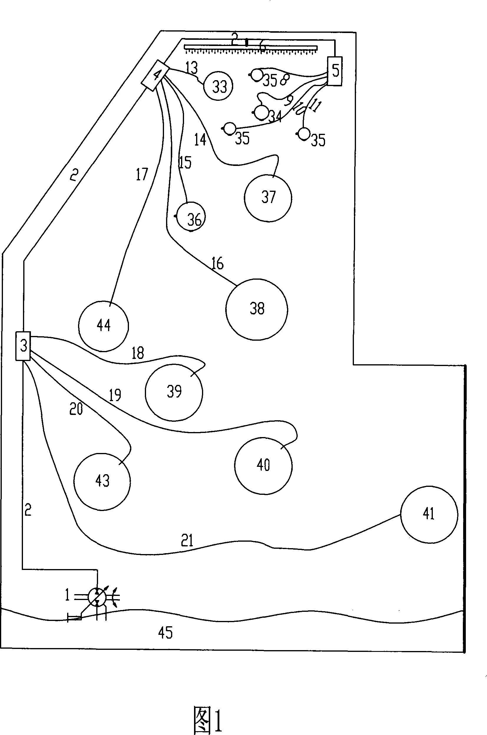 Fixed point injection positioning sprinkling type lubricating system for offset press