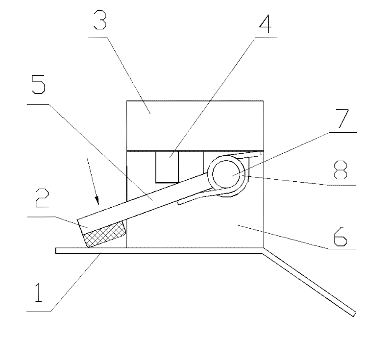 Improved upward and downward compression mechanism of keyhole machine tool