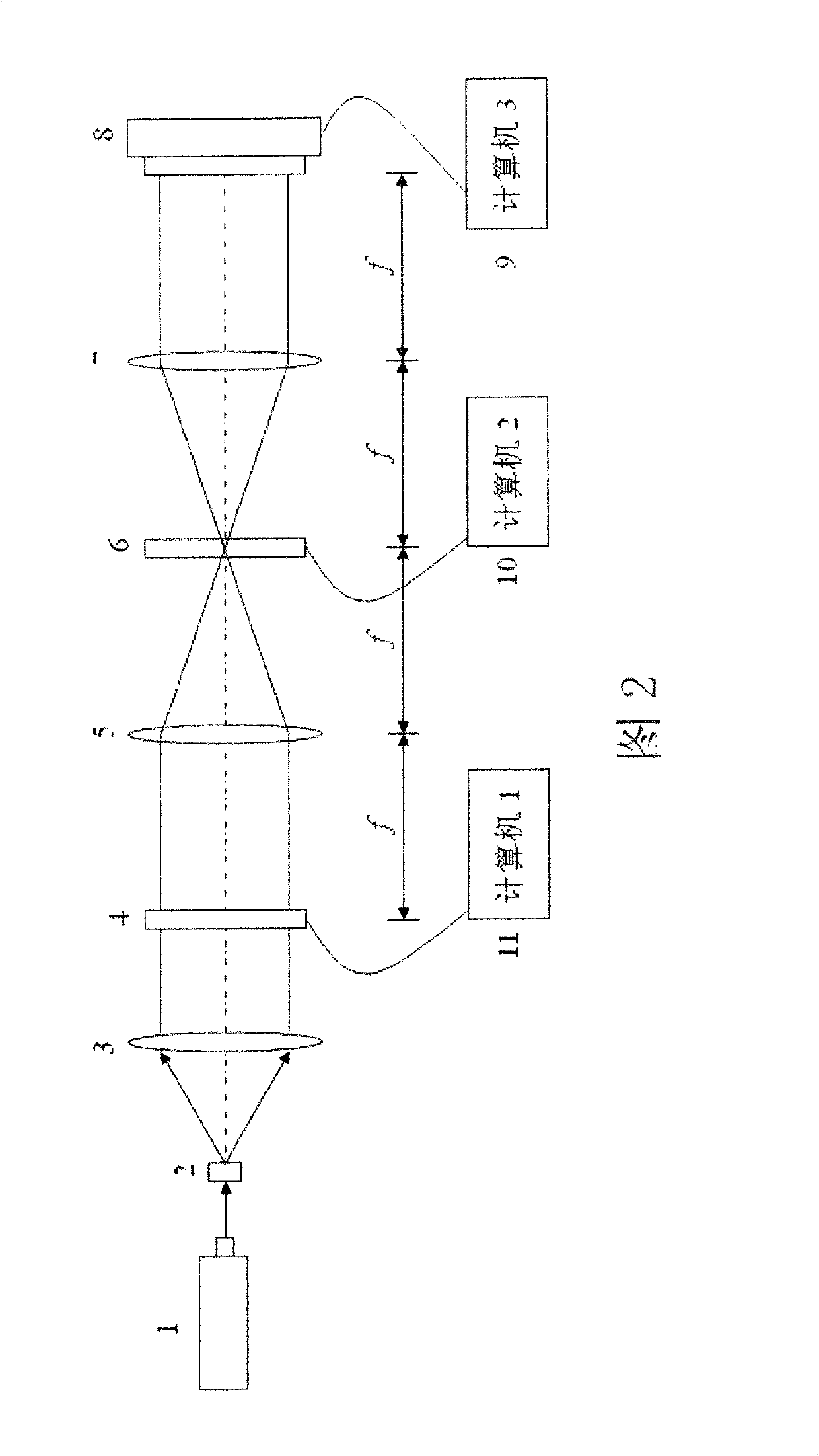 Mixed optical wavelet conversion method based on white light and monochromatic light