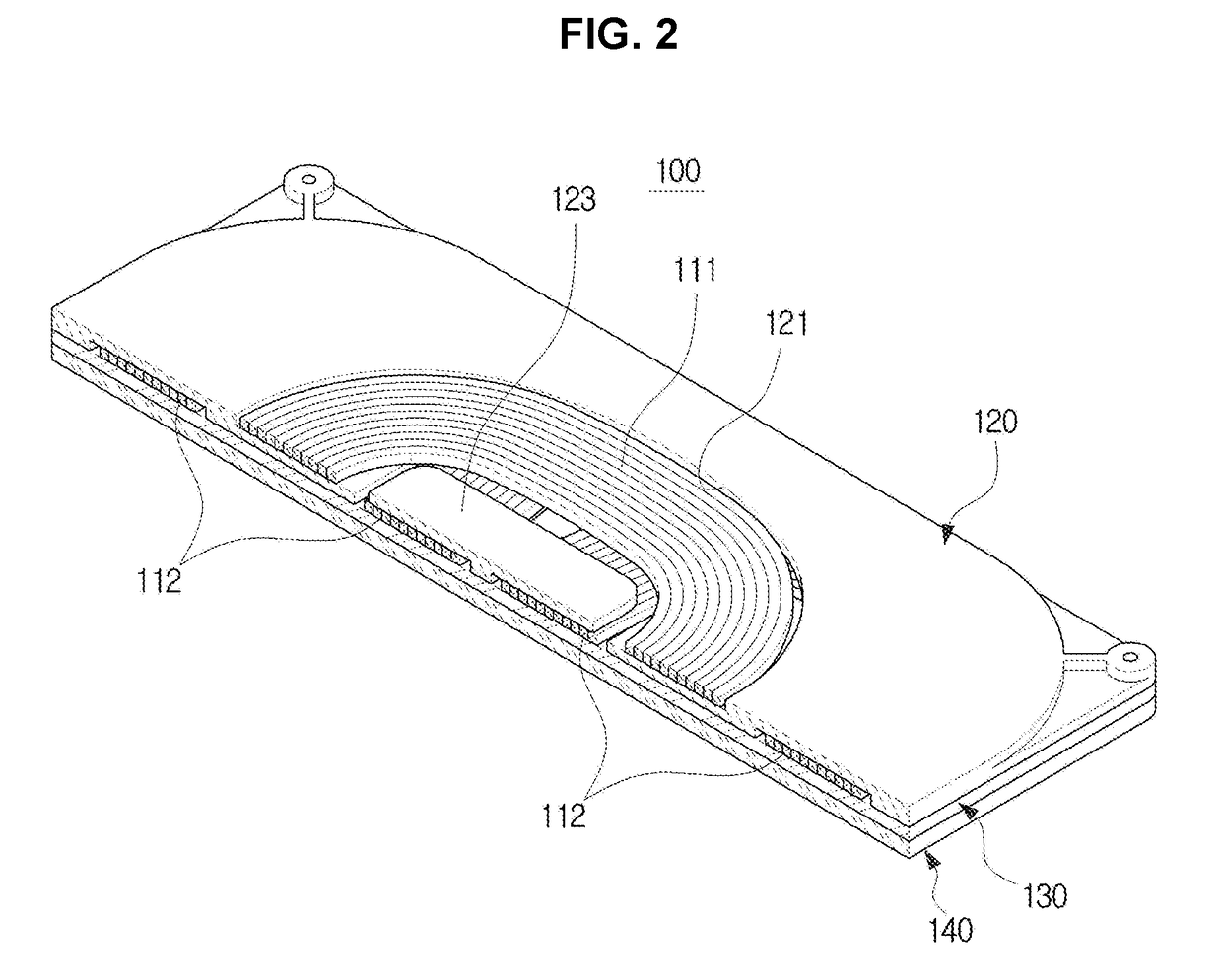 Wireless battery charging module