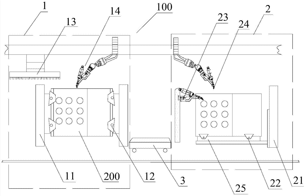 The box prefabrication workstation and its processing technology in the transition section of the steam injection boiler unit