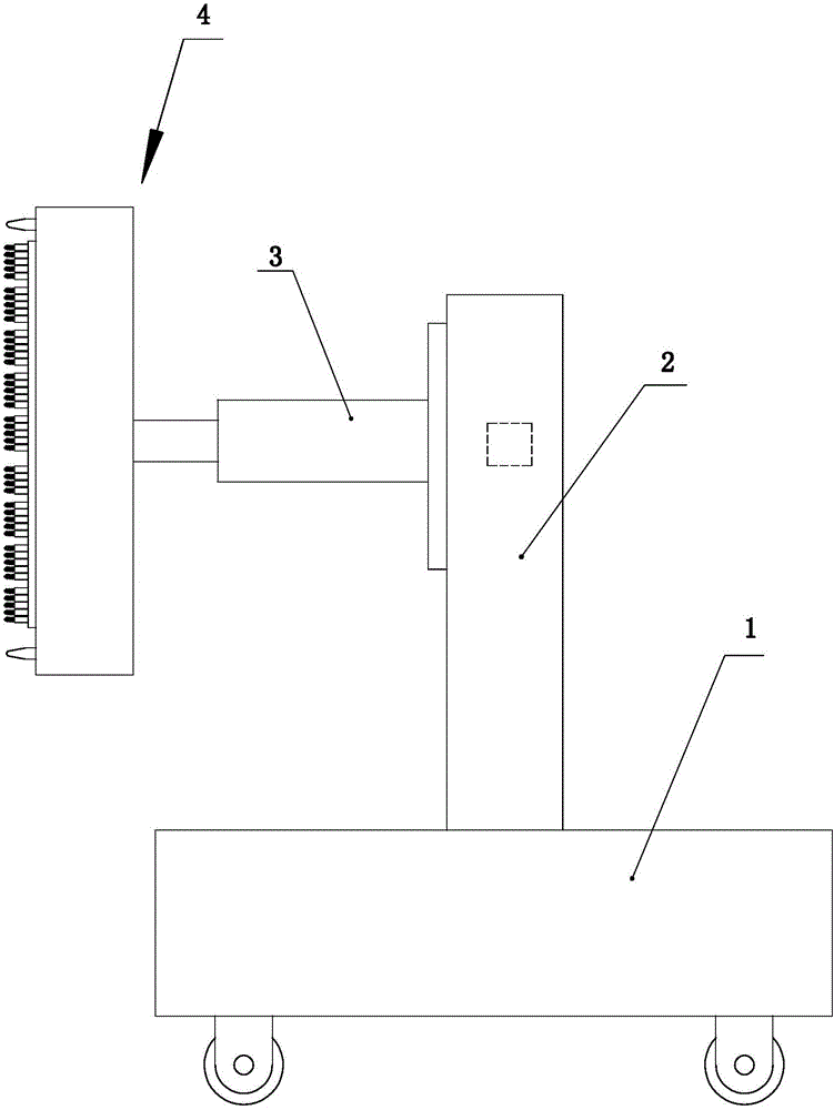 Building wall surface flatness measuring device