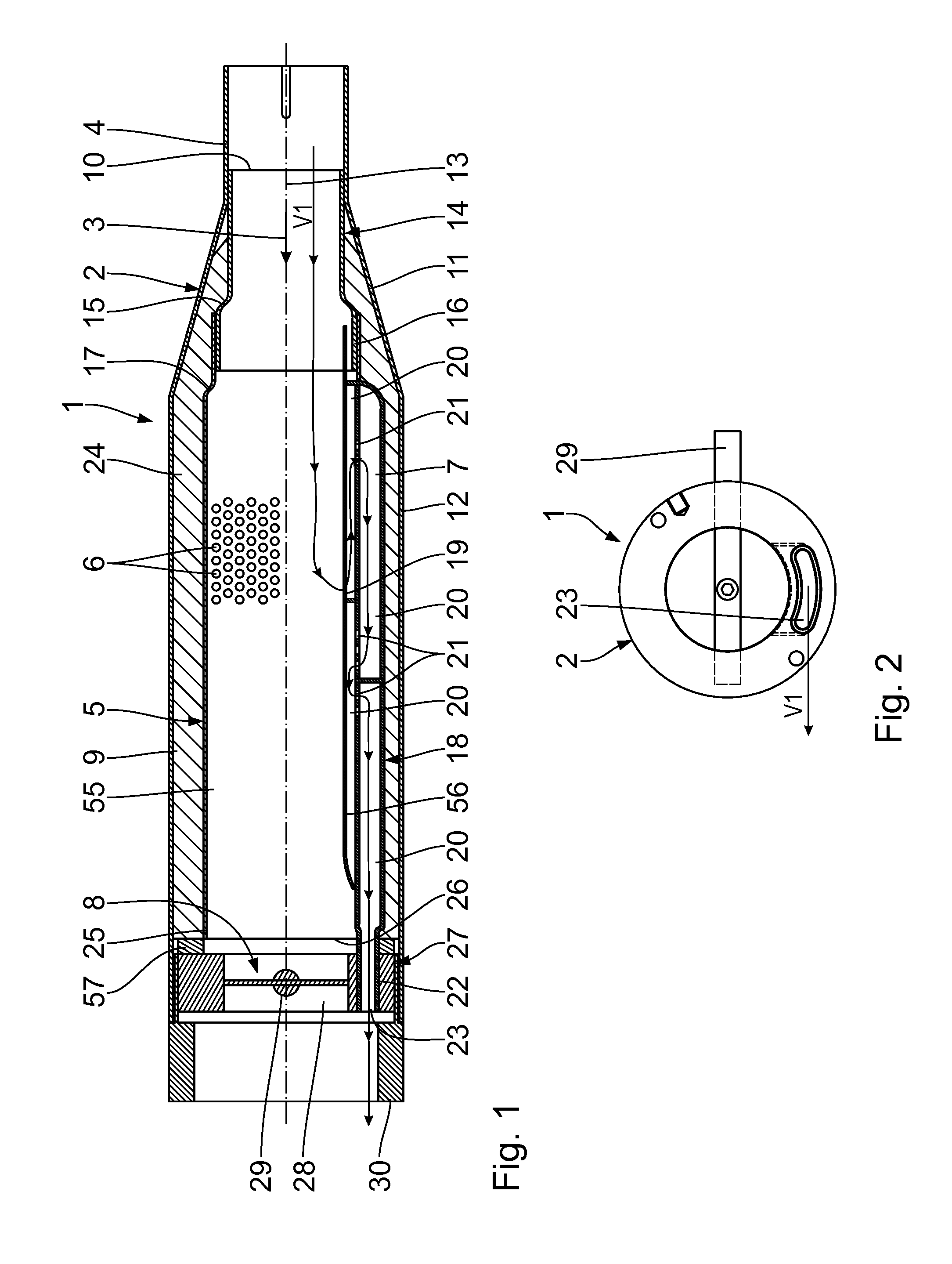 Silencer for exhaust systems