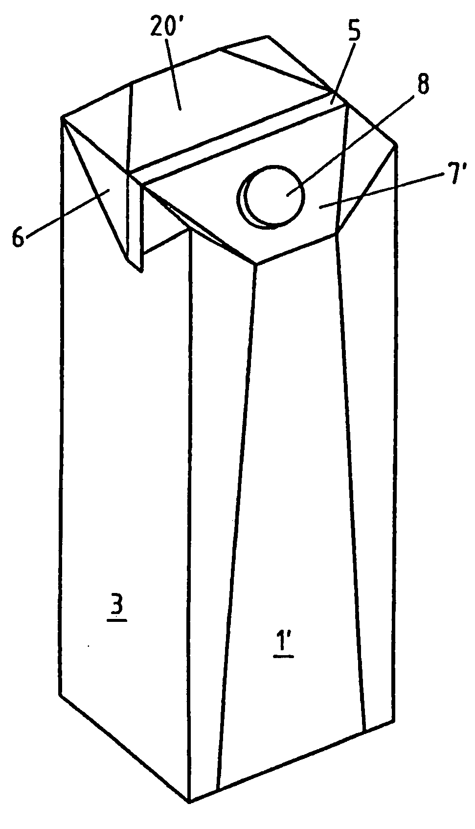 Stackable folding containers with pouring devices