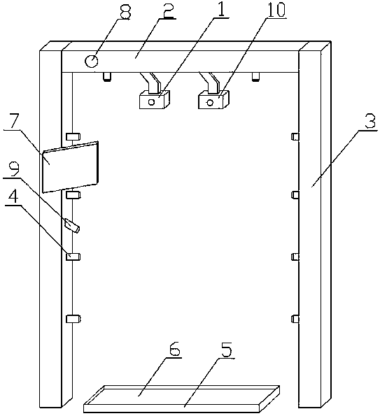 Integrated temperature-measuring and disinfection system