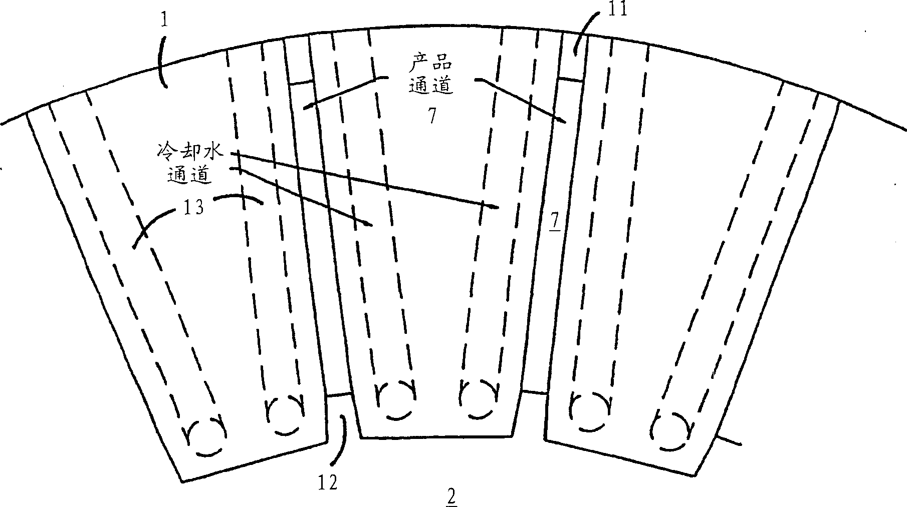 Multi-channel cooling die