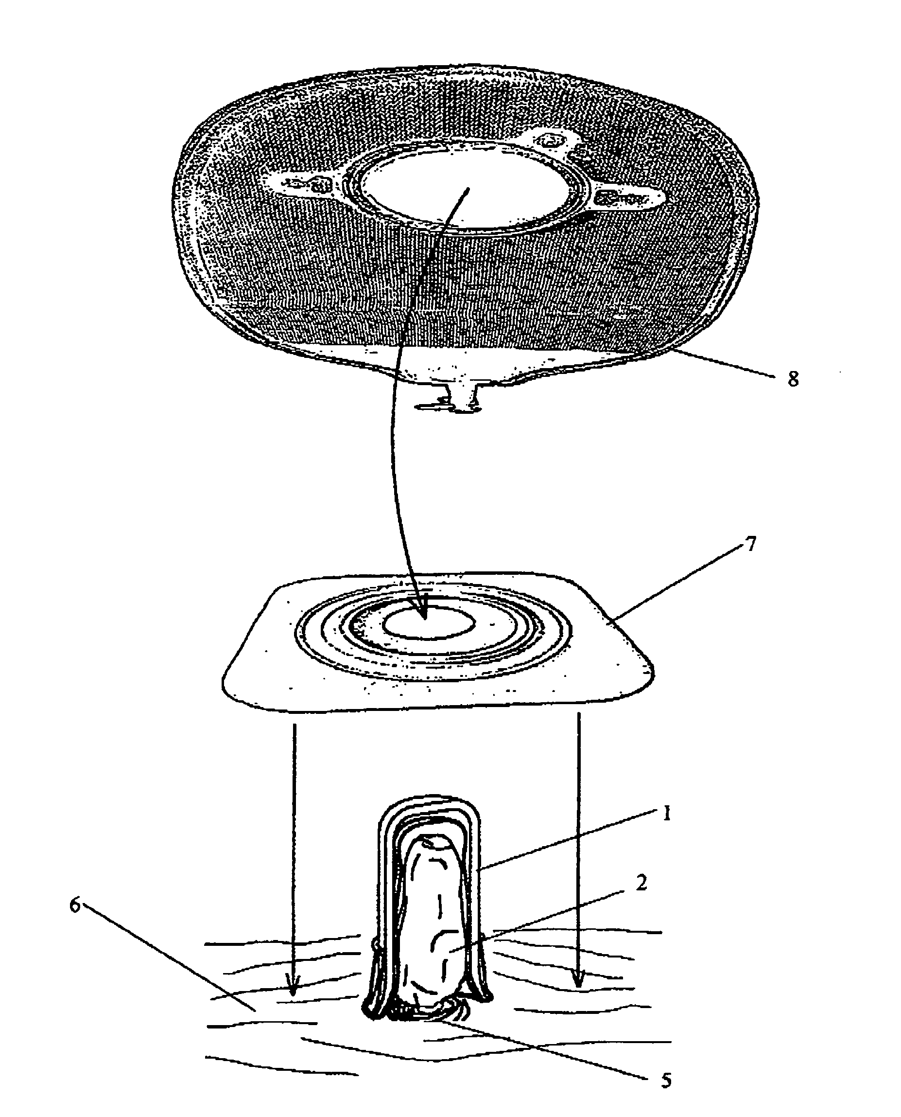 Stoma cap device for ostomy maintenance assistance