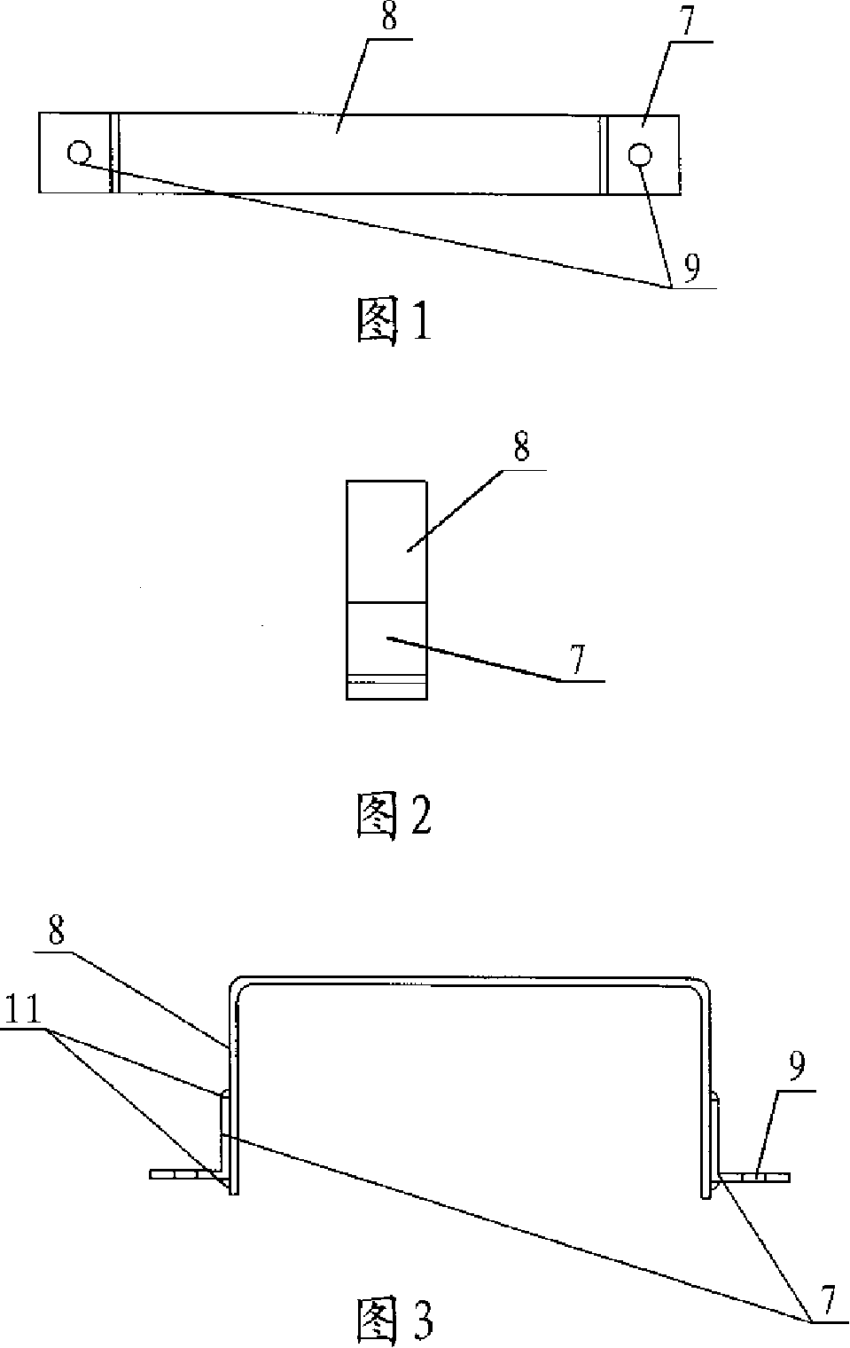 Anchor-ear node plate and construction method of ceiling joist