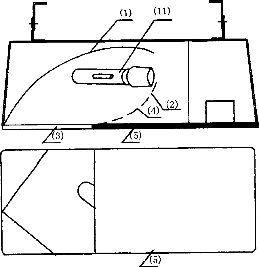 Tunnel lighting lamp for reducing strobe