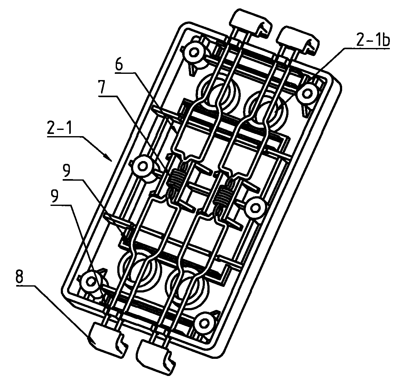 Splicing structure of combined screen