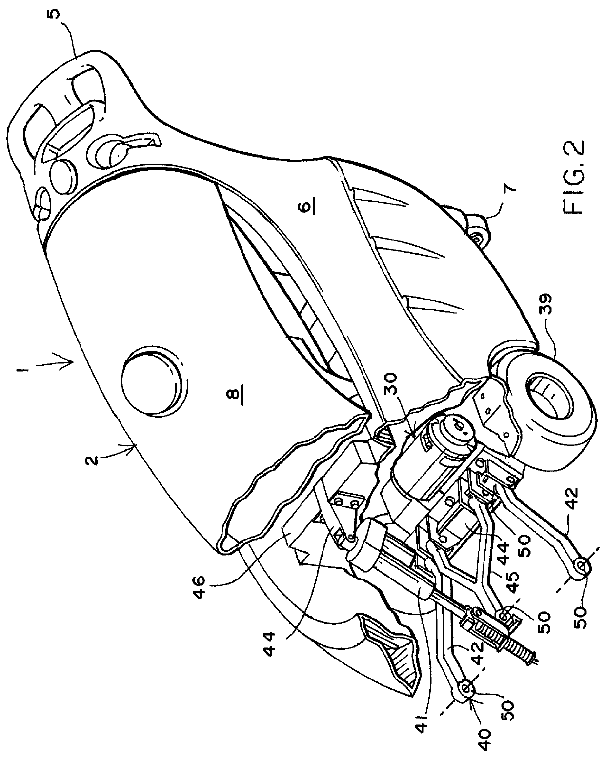 Floor cleaning machine and method