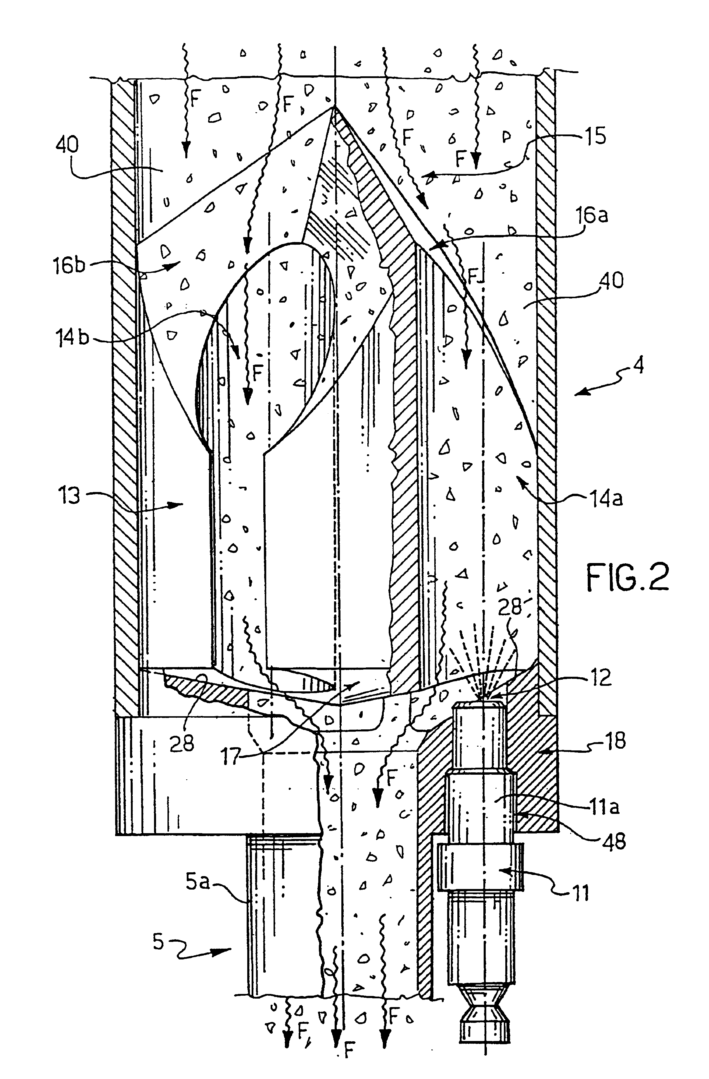 Method and apparatus for introducing in continuous a substance in liquid phase into plastics granules