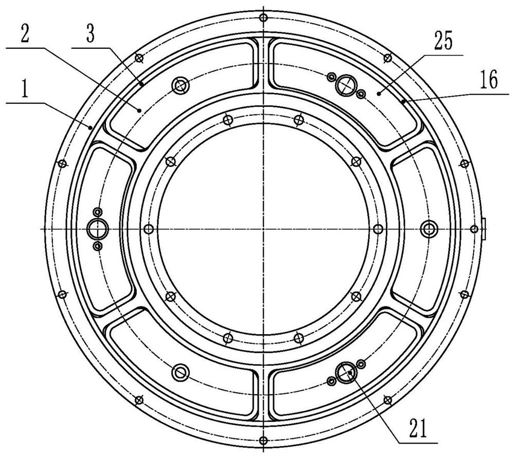 Wheel edge circular ring type service parking brake