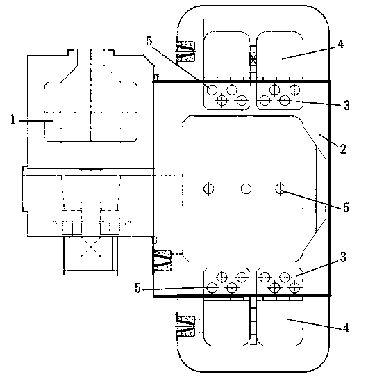 Continuous type aluminum alloy melting furnace