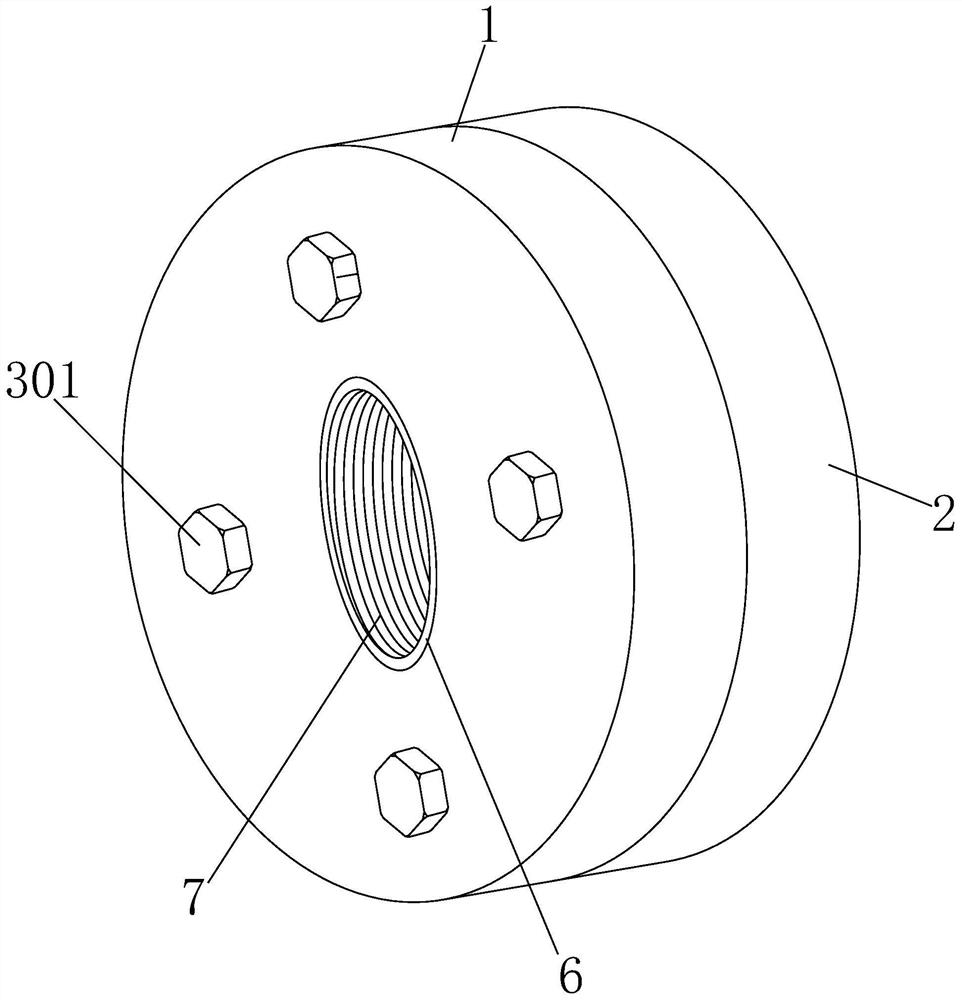 Threaded flange