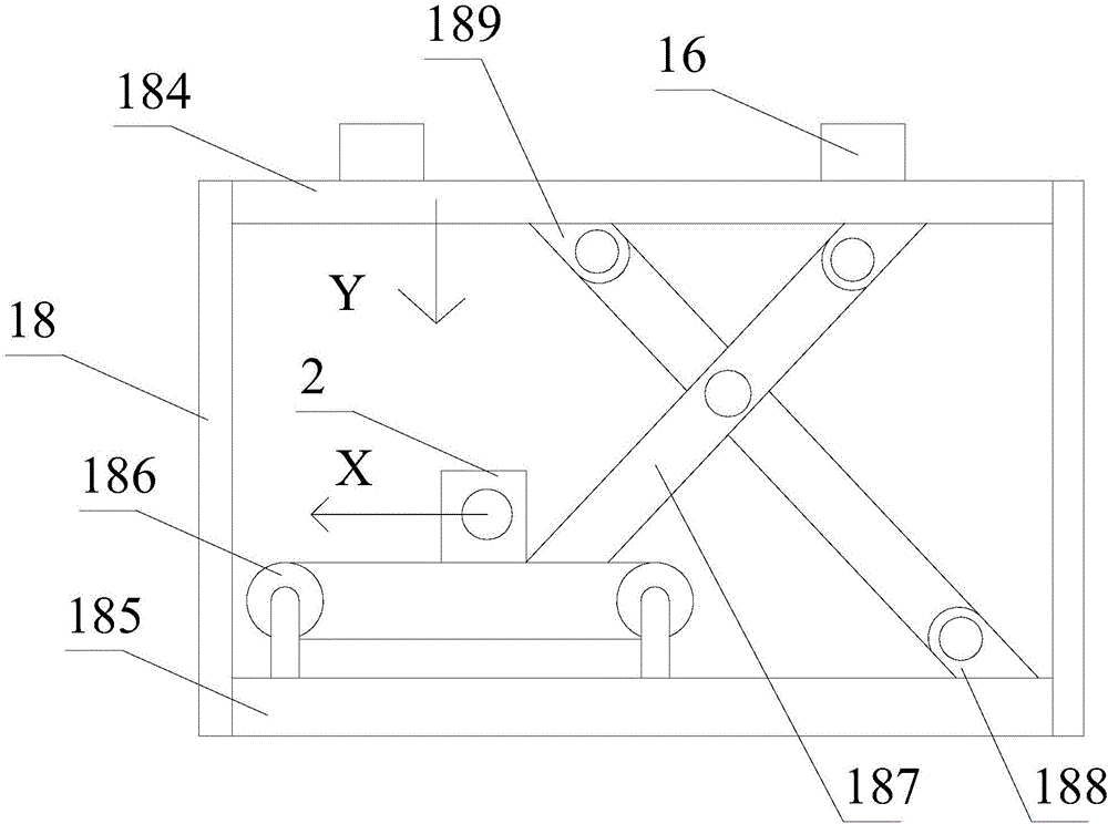 Feeding supporting double adjusting device